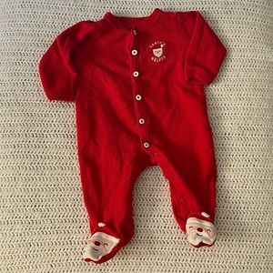 Baby Christmas footsie pajamas